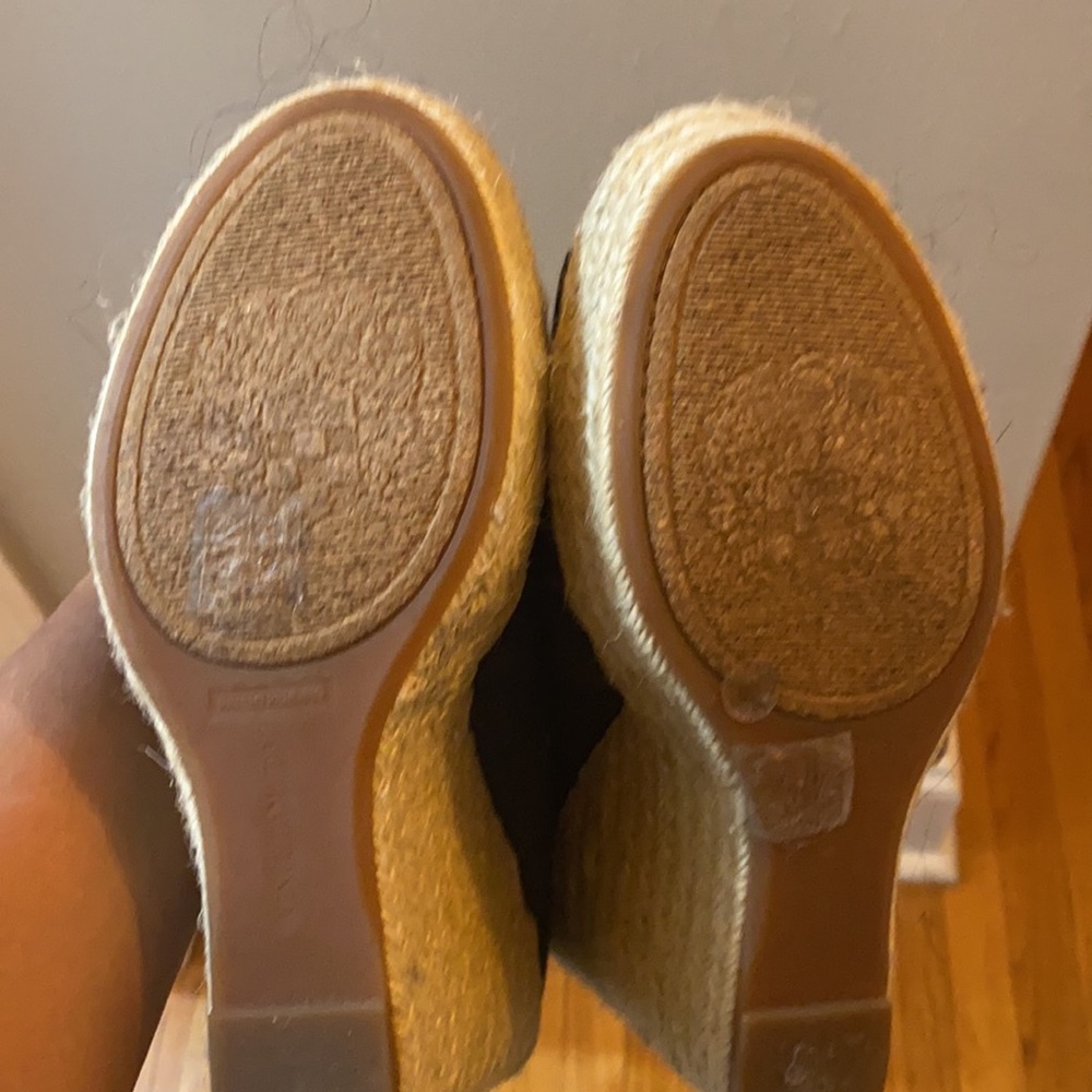 Vince Camuto Espadrilles Wedges sz9.5 Denim - Picture 7 of 7